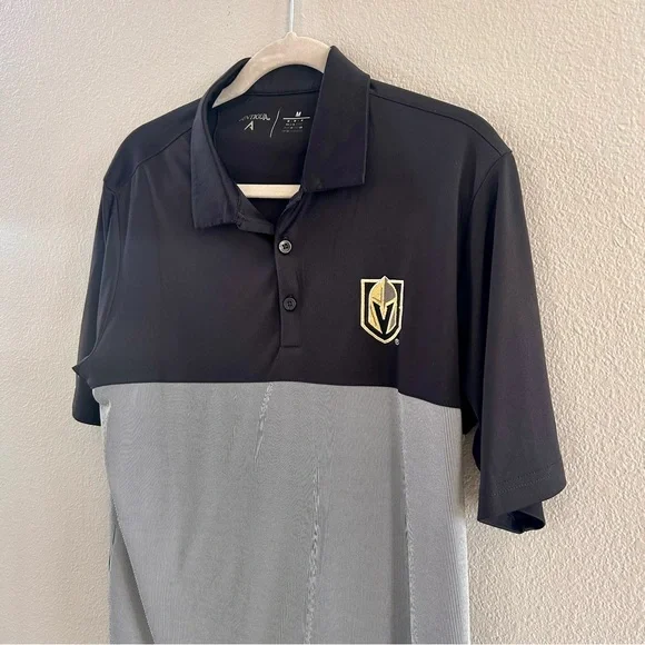 Men’s Medium Las Vegas Golden Knights Athletic Polo - Picture 2 of 5